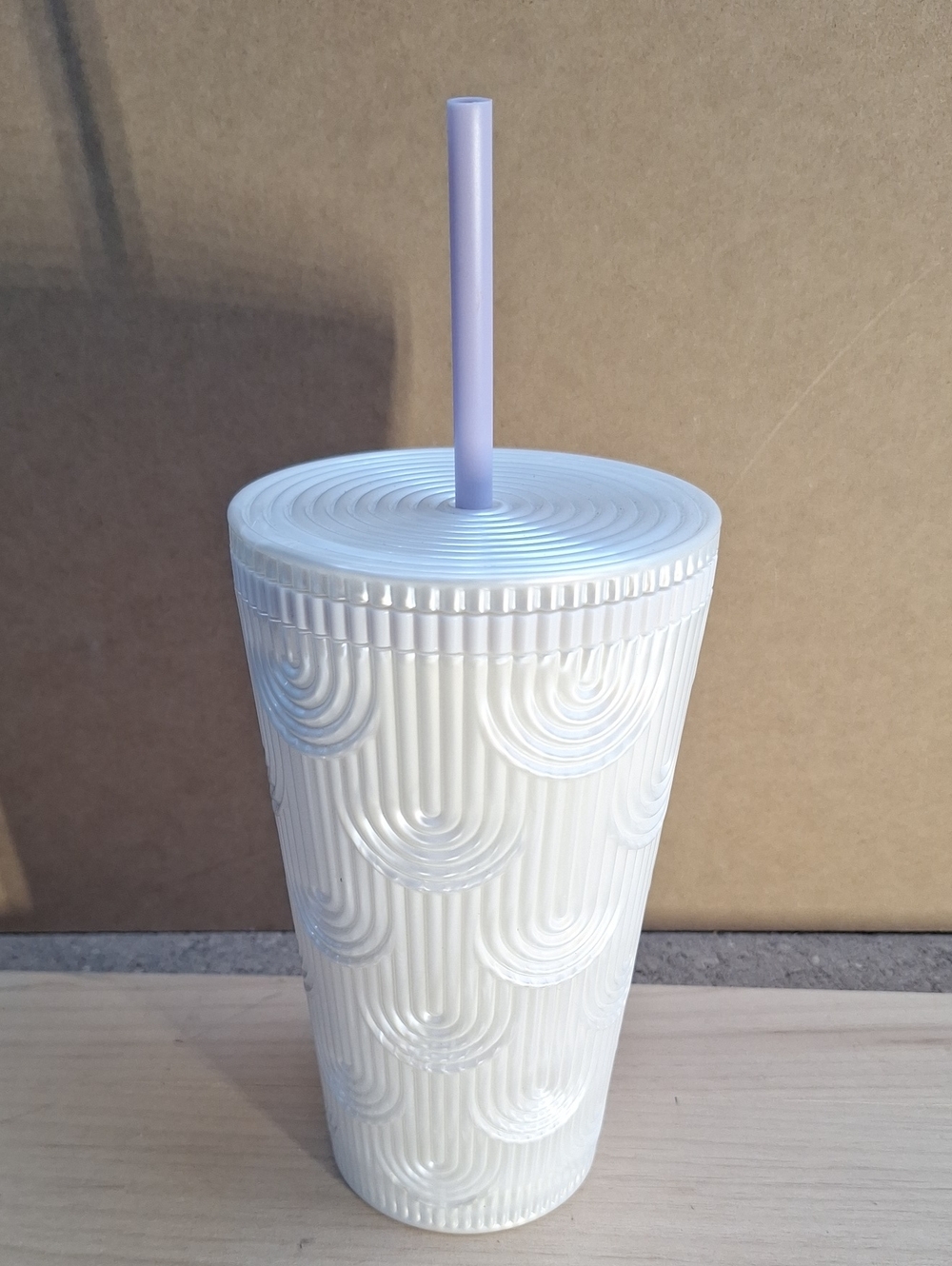 NWT Starbucks 24Oz Pearl White Mermaid Cold Tumbler 2023 Collection Discontinued